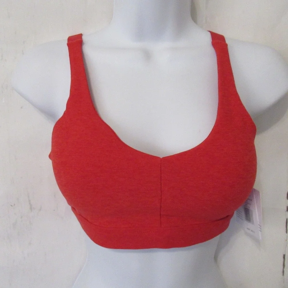 New Beyond Yoga Sports Bra S Small Red Space Dye Embody Medium Support SD8310